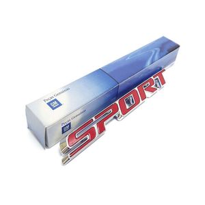 Emblema Sport Da Tampa Traseira De Plastico Vermelho  Montana Peças Genuínas GM 52021838
