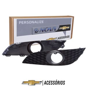 Par De Moldura Do Farol Milha Neblina  Vectra Acessórios Chevrolet KIT420