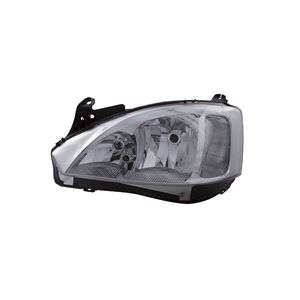 Farol Cromado Lado Esquerdo Sem Regulagem Elétrica Lente Raiada Montana /corsa Peças Genuínas GM 933
