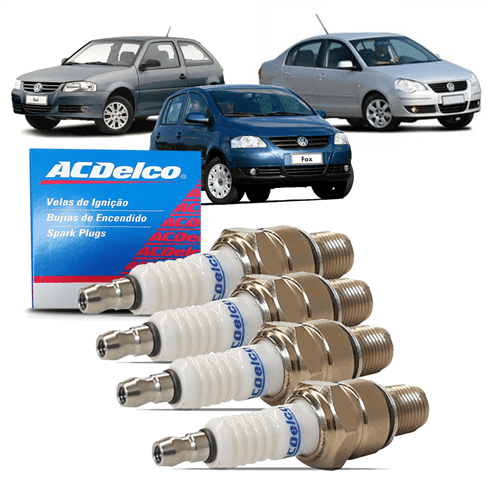 Jogo De Vela Ignição Kombi 2008 A 2012 1.4 8v Acdelco JG19347297