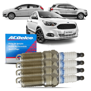 Jogo De Vela Ignição Ecosport 2012 A 2017 1.6 16v Sigma Flex Acdelco JG19347298