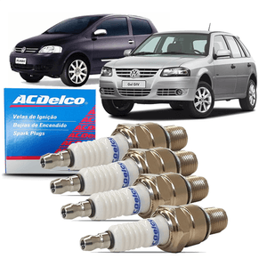 Jogo De Vela Ignição Polo 2002 A 2012 1.6 8v Gasolina Acdelco JG19347299