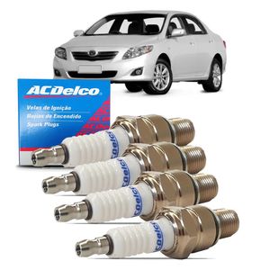 Jogo De Vela Ignição Corolla 2008 A 2011 1.8 16v Flex Acdelco JG19347318