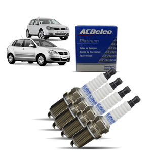 Jogo 4 Velas Ignição 2.0 Polo 2008 A 2012 8v Flex Acdelco JG19347331