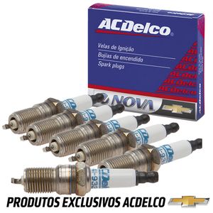 Jogo 6 Velas De Ignição 4.3 V6 S10 /blazer Acdelco 89017883 KIT349