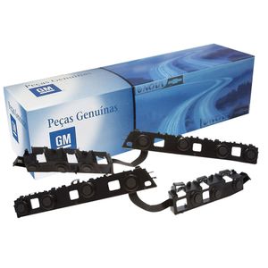 Par De Trilho Guia Do Parachoque Traseiro Prisma Peças Genuínas GM KIT820