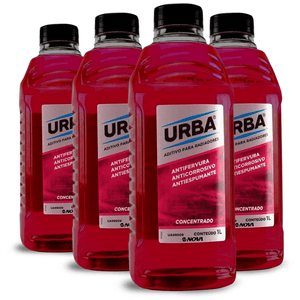 Aditivo Radiador Concentrado Rosa 4 Litros Urba KIT1884