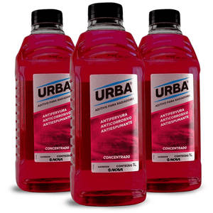Aditivo Radiador Concentrado Rosa 3 Litros Urba KIT1883