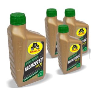 4 Óleos De Motor 5w30 Dexos2 Sintético Diesel Blazer 1996 Em Diante Menzoil KIT2273