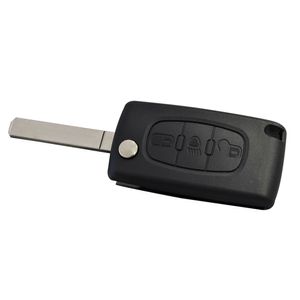 Chave Canivete Completa Oca 3 Botões Portas Porta 206 /207 /307 /c4 Pallas /407 Universal Automotive