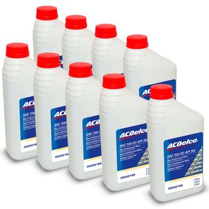 9 Litros De Óleo Motor 5w30 Sn Sintético Acdelco Agile 2012 A 2014 KIT987