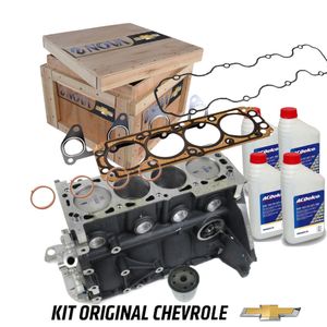 Kit Motor Parcial 1.0 Flex Com Juntas E Óleo Prisma 2008 A 2012 Peças Genuinas GM KIT2400
