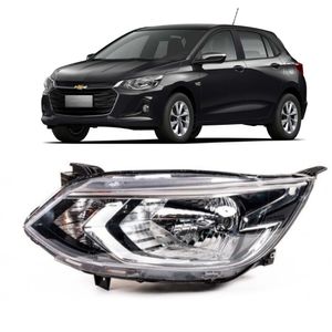 Farol Lado Esquerdo Motorista Sem Projetor Onix 2020 Em Diante At mt lt ltz Peças Genuínas GM 263095