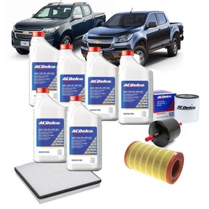 Kit Troca De Óleo E Filtros 2.4 Flex S10 2012 Em Diante Peças Genuínas GM KIT865