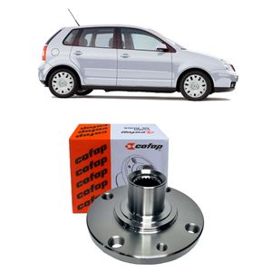 Cubo Roda Dianteiro Com Rolamento Polo 2002 A 2014 1.6 Sem Abs 2.0 Abs Cofap CRC01009