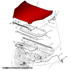 Capo Do Motor Peças Genuínas Gm Peças Genuínas GM 52145566