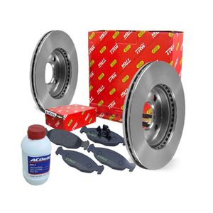 Kit Freio Disco Ventilado Pastilhas Fluído Dot4 Tigra 1998 A 2000 Kit Nova KIT291