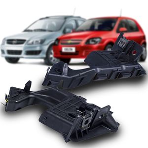 Par De Trilho Guia Do Parachoque Dianteiro Celta 2007 A 2016 Peças Genuínas GM KIT573