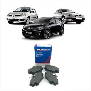 Pastilha De Freio Logan /clio 1.0 1.6 /megane 1.6 2.0 /sandero Acdelco 19348384