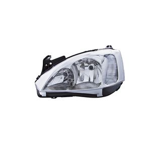 Farol Cromado Lado Esquerdo Com Regulagem Elétrica Lente Raiada Montana /corsa Peças Genuínas GM 933