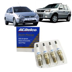 Jogo 4 Velas De Ignição Ecosport /focus Acdelco JG19347329