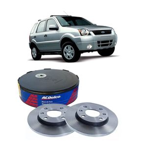 Disco Freio Dianteiro Ventilado  Ecosport 2003 A 2012 1.0 8v Gas 1.6 16v Gas 2.0 Gas Acdelco KIT2596