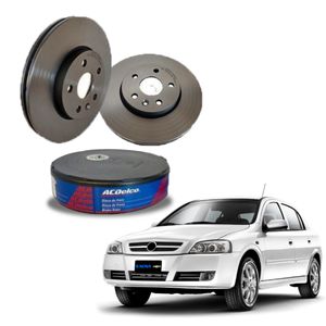 Par Disco De Freio Ventilado Astra 2.0 16v Gás Acdelco KIT2362