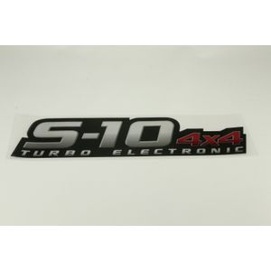 Emblema Adesivo S10 4x4 Turbo Electronic  Peças Genuínas GM 94703948