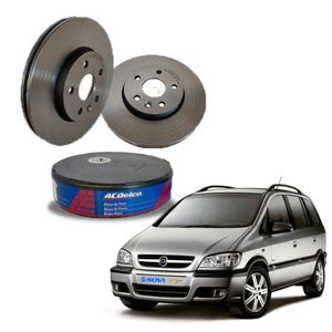 Par Disco De Freio Ventilado Zafira 2.0 8v 16v Flex Gás Acdelco KIT2364