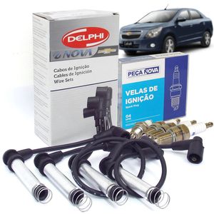 Jogo De Cabos E Velas 1.8 Flex  Meriva 2002 A 2012 Kit Nova KIT1116