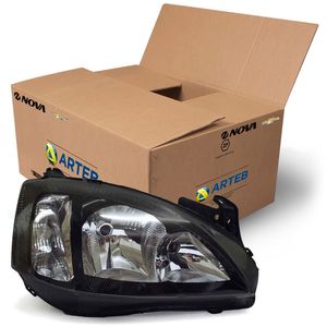 Farol Mascara Negra Lado Direito Seta Lisa Montana 2004 A 2010 Arteb 160778