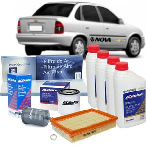 Kit Óleo Sintético 5w30 + Filtros Ar Combustível Ac Kit1556vhcedup47 Corsa Acdelco KIT1557