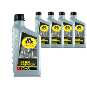 4 Litros De Óleo Motor 20w50 Sl Extra Premium MineralMenzoil KIT1002