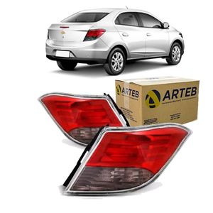 Par Lanterna Traseira Fume Arteb G2 Prisma 2013 A 2016 KIT2510 460435 460436