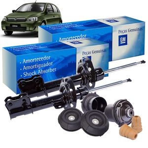 Kit Amortecedores Dianteiros E Batentes 1.8 Montana /corsa Peças Genuínas GM KIT384