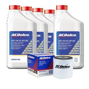 Kit Troca De Óleo E Filtro 5w30 Sn Sintético 5 Litros Corsa 2006 A 2017 Acdelco KIT223
