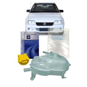 Reservatorio De Radiador Com Tampa Kadett 1989 A 1998 Ipanema Kit Nova KIT2807