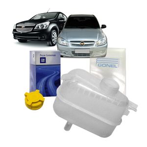 Reservatorio De Radiador Com Tampa Prisma 2003 A 2013 Kit Nova KIT2795