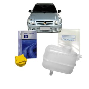 Reservatorio De Radiador Com Tampa Prisma 2007 A 2009 Kit Nova KIT2793