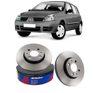 Par Disco Freio Dianteiro Renaut ClioKit2468  Acdelco KIT2568