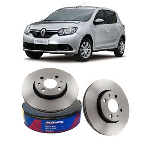 Par Disco Freio Dianteiro Renaut Sandero Acdelco KIT2571