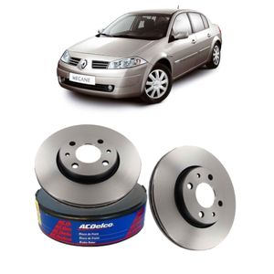 Par Disco Freio Dianteiro Renaut Megane Acdelco KIT2570