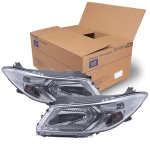 Par De Farol Lado Cromadocr Onix /prisma Peças Genuínas GM KIT1016CR