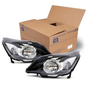 Par Farol Dianteiro Mascara Negra Agile /montana Peças Genuinas GM KIT957