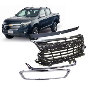 Kit Grade Radiador Com Molduras Cromadas S10 /trailblazer Peças Genuínas GM KIT793