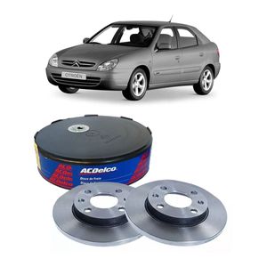 Disco Freio Dianteiro Sólido Xsara 1.8 16v Gás 2.0 Gás Acdelco KIT2604