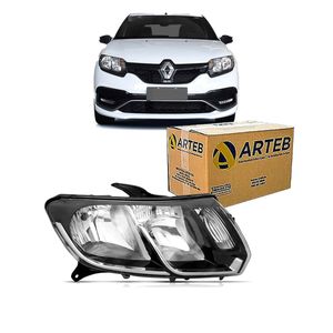 Farol Duplo H1/h7 Sandero Masc. Negra Lado Direito Logan /sandero Arteb 160984