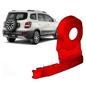 Moldura Suporte Do Estepe Traseiro  Spin Peças Genuínas GM 52097771