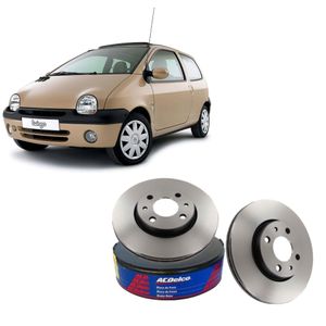 Par Disco Freio Dianteiro Renaut Twingo Acdelco KIT2572