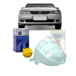 Reservatorio De Radiador Com Tampa Vectra /se Furo Sensor Kit Nova KIT2767